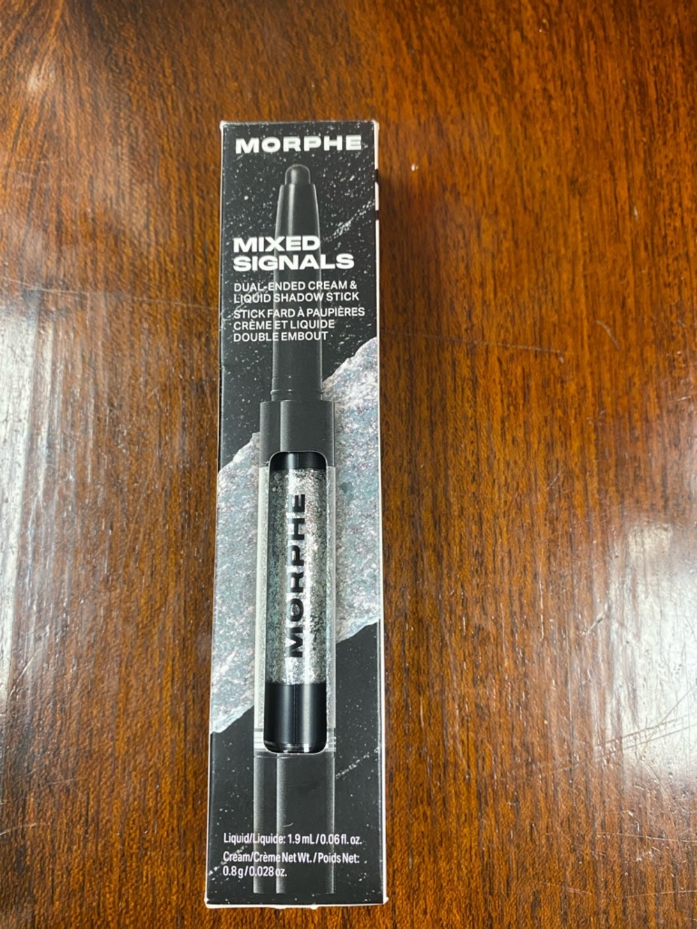 Morphe Mixed Signals Dual-Ended Shadow Stick — Shimmery Silver
